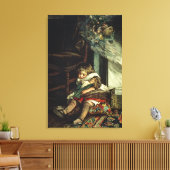 Kinderen dromen van speelgoed canvas afdruk (Insitu (Woonkamer))