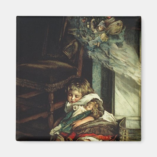 Kinderen dromen van speelgoed magneet (Voorkant)