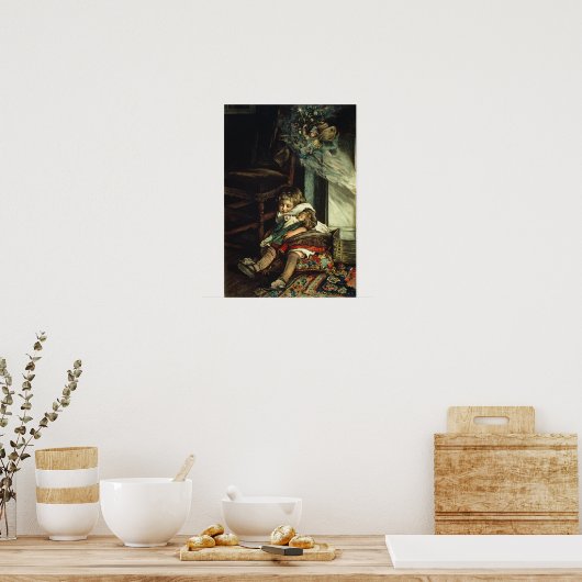 Kinderen dromen van speelgoed poster (Keuken)