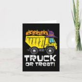 Kinderen Dumptruck Of Behandelen Halloween Kostuum Kaart (Voorkant)