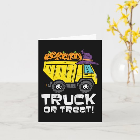Kinderen Dumptruck Of Behandelen Halloween Kostuum Kaart (Gele Bloem)