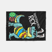 Kinderen Eastersaurus Rex Pasen Trex Konijn Peuter Fleece Deken (Voorkant (Horizontaal))