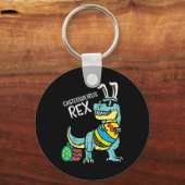 Kinderen Eastersaurus Rex Pasen Trex Konijn Peuter Sleutelhanger (Voorkant)