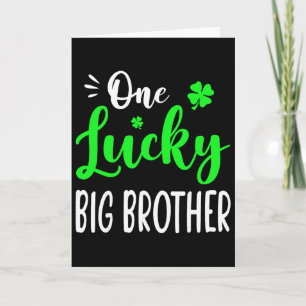 Kinderen Een Gelukkige Oudere Broer St Patricks Da Kaart