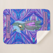 Kinderen Eenhoorn - Ik hou van Eenhoorns Sherpa Deken (Voorkant (horizontaal))