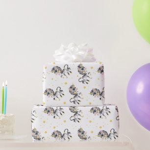 Kinderen Eenhoorn Zebra  Cadeaupapier