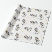Kinderen Eenhoorn Zebra Cadeaupapier (Uitgerold)