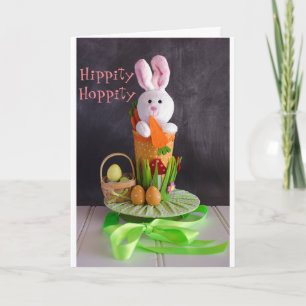 KINDEREN **EENVOUDIGER ** W/ BUNNY CAKE TE VANDAAG FEESTDAGEN KAART