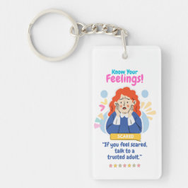 Kinderen Emotie Met Angst Sleutelhanger