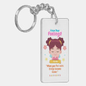 Kinderen Emotie Met Calmte Sleutelhanger (Voorkant Links)