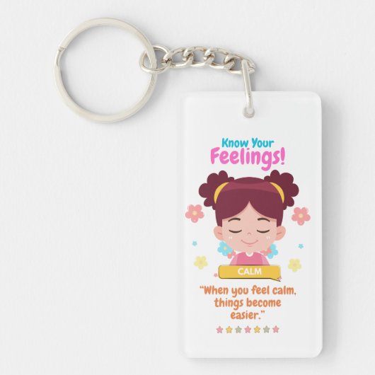 Kinderen Emotie Met Calmte Sleutelhanger (Voorkant)