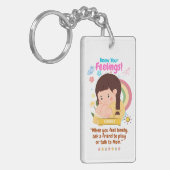 Kinderen Emotie Met Eenzaamheid Sleutelhanger (Voorkant Links)