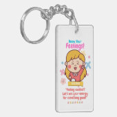 Kinderen Emotie Met Opwinding Sleutelhanger (Voorkant Links)