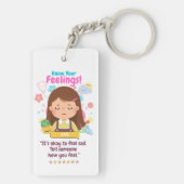 Kinderen Emotie Met Traurigheid Sleutelhanger (achterkant)