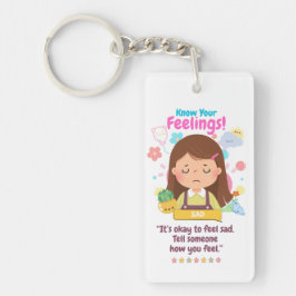 Kinderen Emotie Met Traurigheid Sleutelhanger