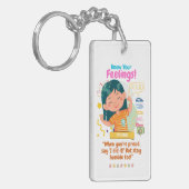 Kinderen Emotie Met Trots Sleutelhanger (Voorkant Links)