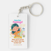 Kinderen Emotie Met Trots Sleutelhanger (achterkant)