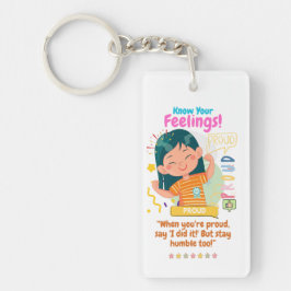Kinderen Emotie Met Trots Sleutelhanger