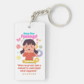 Kinderen Emotie Met Verrast Sleutelhanger (achterkant)