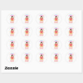 Kinderen Emotie Met Verwarring Ronde Sticker (Vel)