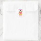Kinderen Emotie Met Verwarring Ronde Sticker (Tas)