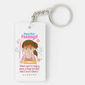 Kinderen Emotie Met Woede Sleutelhanger (achterkant)