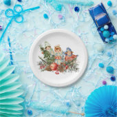  kinderen en de kerstangel papieren bordje (Feest)