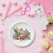  kinderen en de kerstangel papieren bordje (Feest)