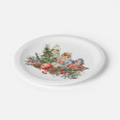  kinderen en de kerstangel papieren bordje (Gekanteld)