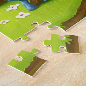 Kinderen en dieren illustratie  legpuzzel