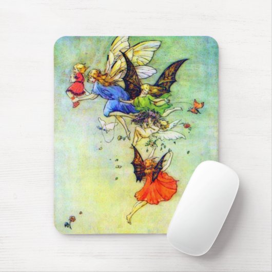 Kinderen en Faerie Mousepad Muismat (Met muis)