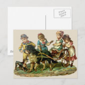  kinderen en honden briefkaart (Voorkant / Achterkant)