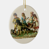  kinderen en honden keramisch ornament (Rechts)