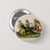 kinderen en honden ronde button 5,7 cm (Voorkant /achterkant)