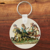  kinderen en honden sleutelhanger (Voorkant)