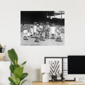 Kinderen en honkbal, begin jaren 1900 poster (Thuiskantoor)