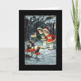  kinderen en kabouters kerst Kaart