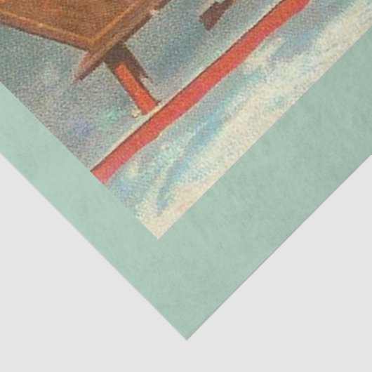 kinderen en kerstbomen tissuepapier (Detail)