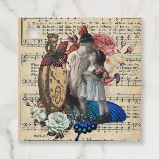  kinderen en kraamkraakbeen bedankjes labels (Voorkant)