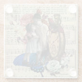  kinderen en kraamkraakbeen glazen onderzetter (Achterkant)