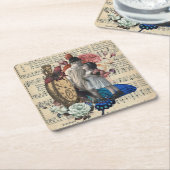  kinderen en kraamkraakbeen kartonnen onderzetters (Schuin)