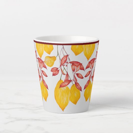 Kinderen en kronkelen op een kleine latte Mok (Voorkant)