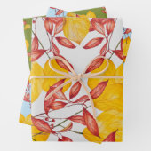 Kinderen en kronkelen op papierverzameling inpakpapier vel (In situ)