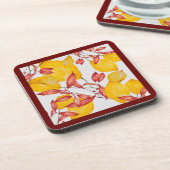 Kinderen en kurkuma op een set Onderzetters van 6 (Linkerzijde)