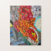 Kinderen en meer op de Peruaanse markt Legpuzzel (Verticaal)