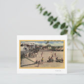 Kinderen en Moms bij het Athletic Beach Venice Briefkaart (Staand voorkant)