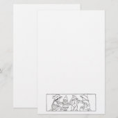 Kinderen en speelgoed kunst Stationery Briefpapier (Voorkant / Achterkant)