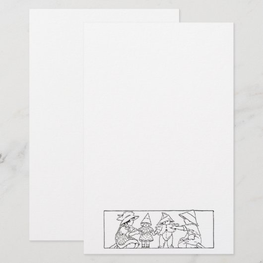 Kinderen en speelgoed  kunst Stationery Briefpapier (Voorkant / Achterkant)