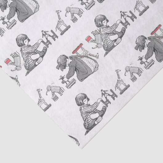  Kinderen en Speelgoed Weefseldocument Tissuepapier (Detail)