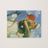  kinderen en sport, jongens die honkbal spelen legpuzzel (Horizontaal)